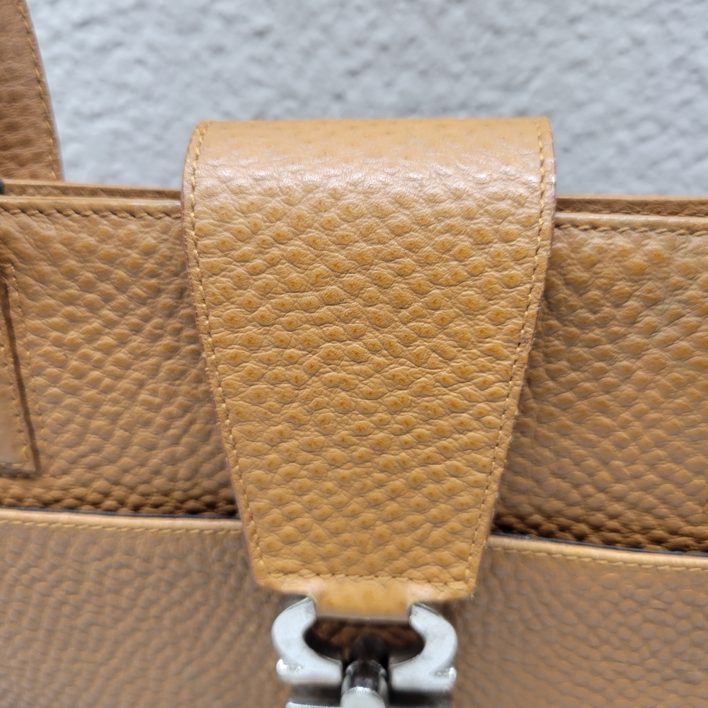 Salvatore Ferragamo Tan Leather Tote - Picture 4 of 15